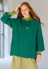 Blouse "Azores" en lin - vert bouteille clair