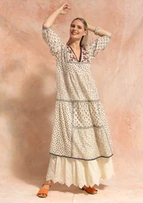 Klänning "Melodie" i ekologisk bomull - svart