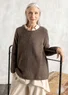 Favourite alpaca-blend sweater (light potato/melange L)