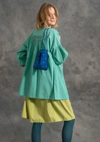 Blouse d’artiste en coton biologique/modal - vert Orient clair