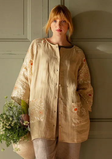 “Nemorosa” linen tunic - sandstone