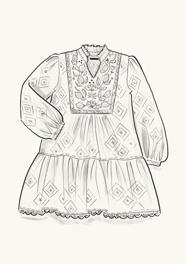 “Hilda” woven organic cotton tunic - ecru