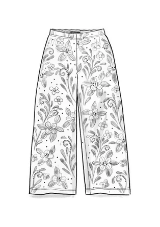 “Cornus” velour pants in organic cotton/recycled polyester - beetroot
