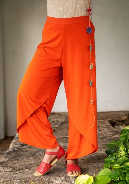 Solid-colour trousers