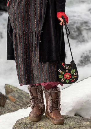 “Nome” wool bag - black