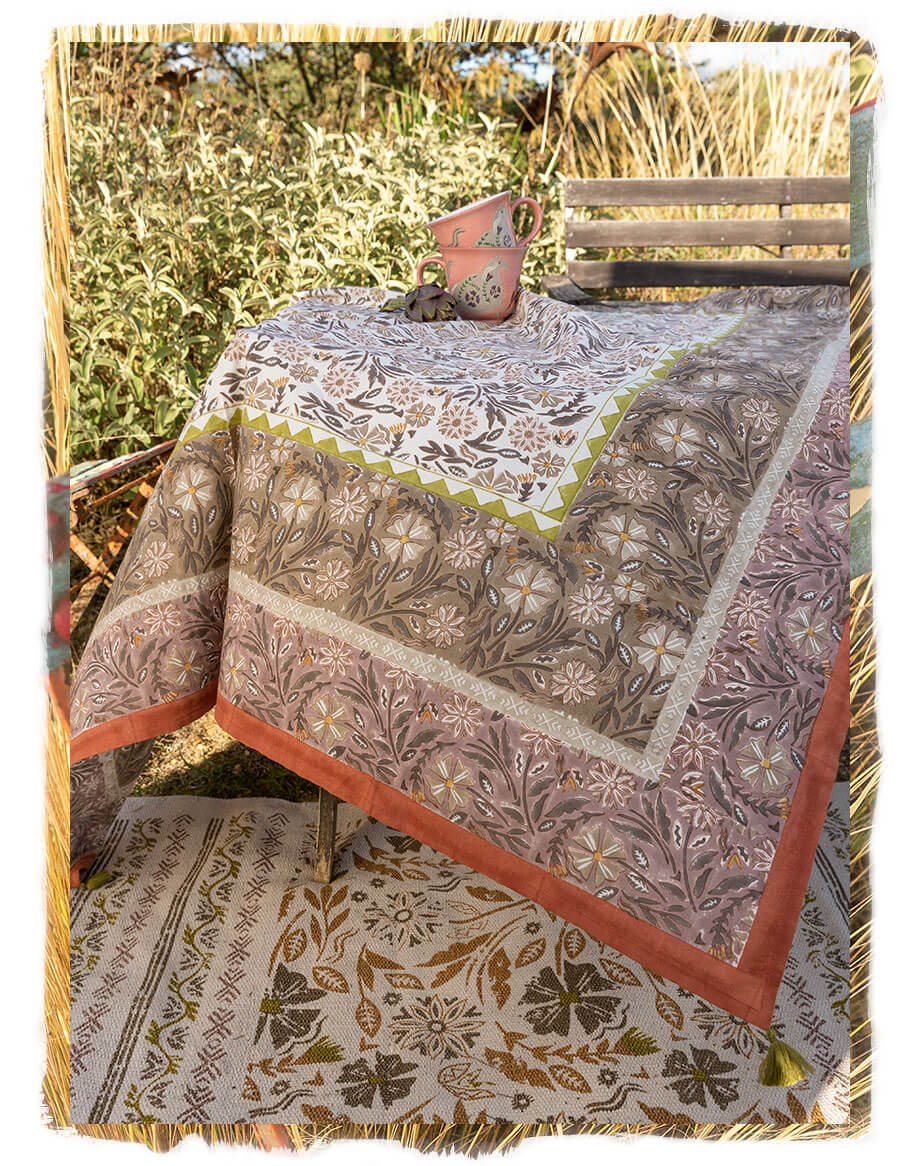 “Hälsinge” organic cotton tablecloth