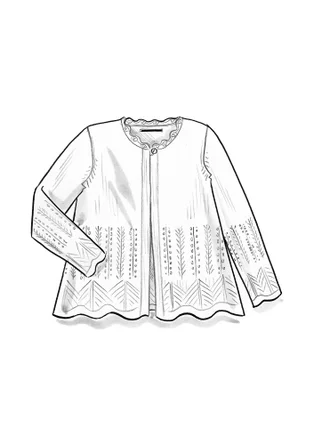 Cardigan "Forgetmenot" i alpakamiks - ubleget