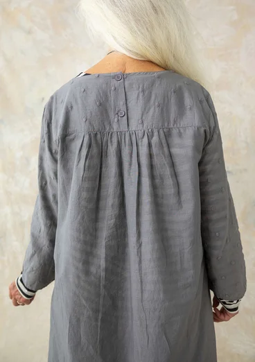 Robe en coton biologique tissé - graphite