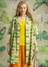 “Fjäril” woven dress in organic cotton (apple green L)