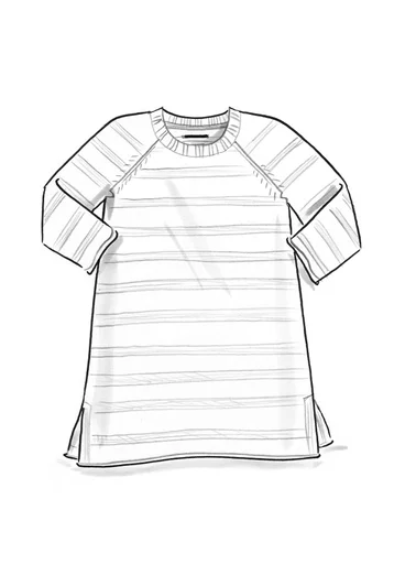 Linen/recycled cotton knit sweater - natural