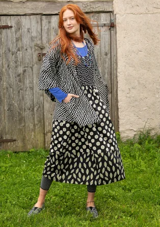 Robe en jersey « Singö » en coton biologique/modal - noir
