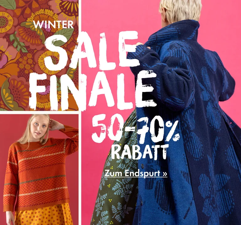 Eine Collage mit Bildern von Modestücken und Mustern von Gudrun Sjödén. 