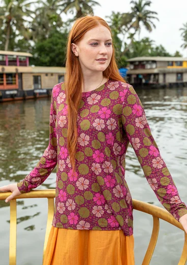 Top "Cress" en lyocell/élasthanne - raisin