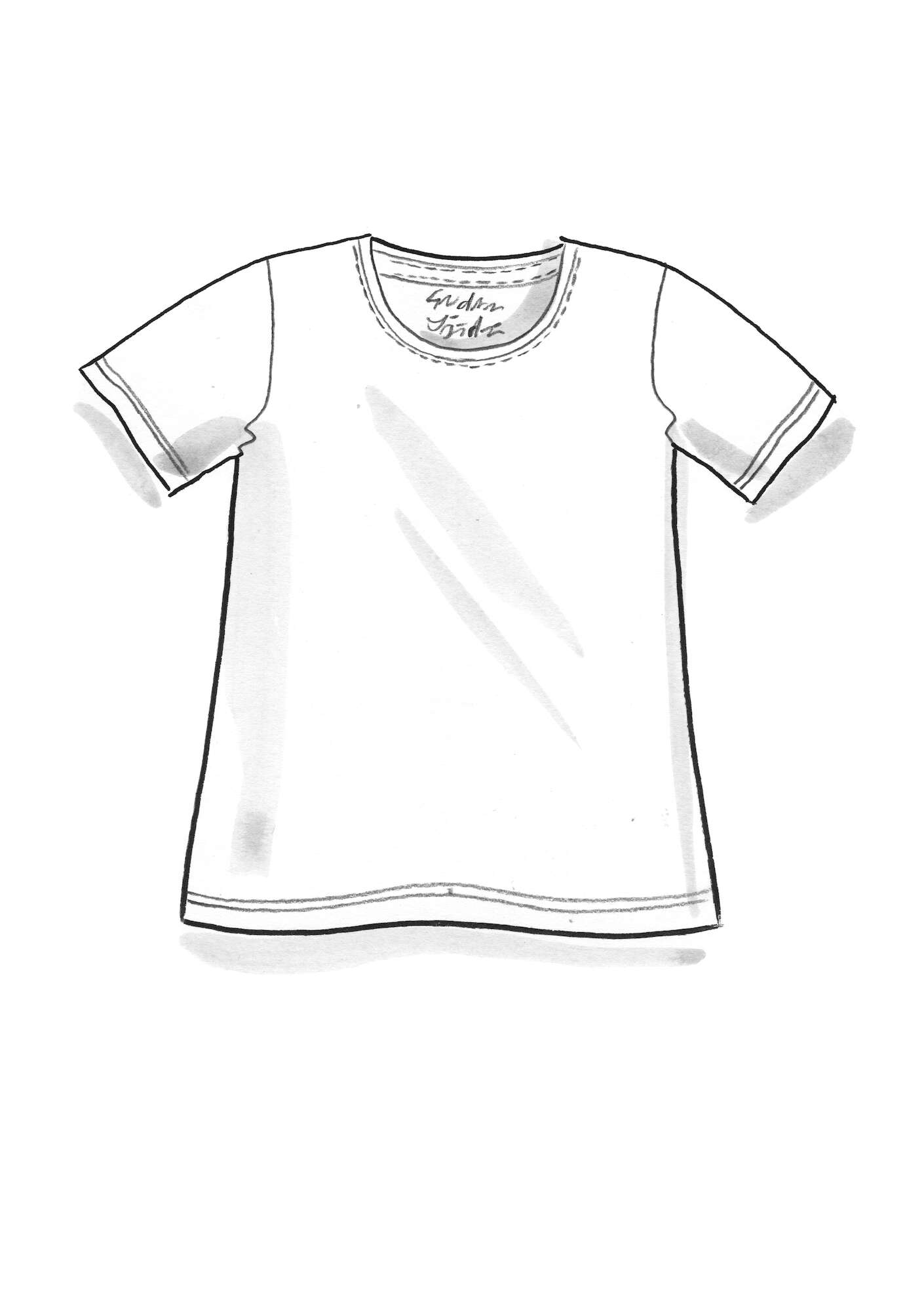 “Ester” T-shirt in organic cotton/spandex