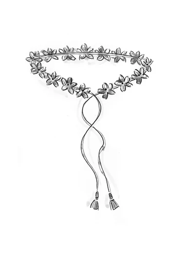 Ceinture "Sona" en coton biologique - asperge