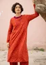 Gemustertes Kleid „Lambadi“ aus Lyocell/Elasthan (kürbis L)