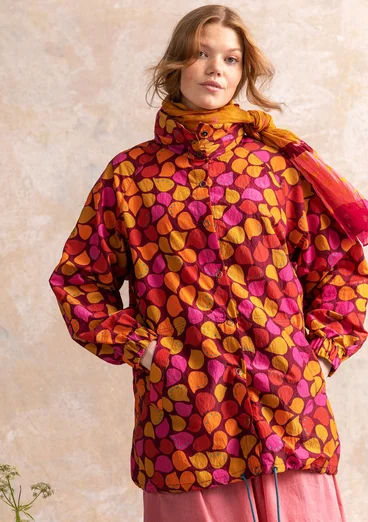 “Serafina” windcheater in recycled polyamide - parrot red