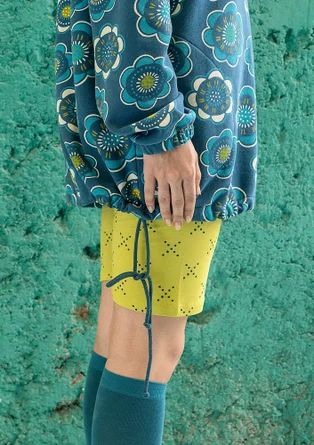 Korte tricot legging "Crossing" van biologisch katoen/elastaan - bladgroen