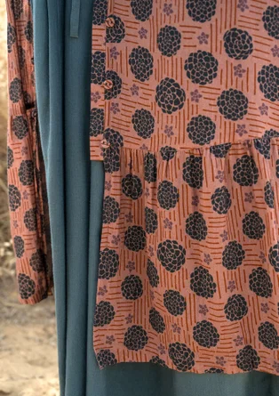 “Gjusta” woven organic cotton dress - old rose