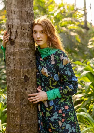 Robe "Mockingbird" en tissu de lin/modal - noir