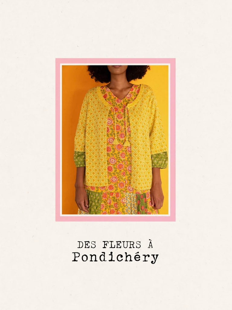 “Haldi” knit cardigan in organic cotton