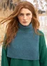 Turtleneck dickey in recycled wool (verona green One Size)