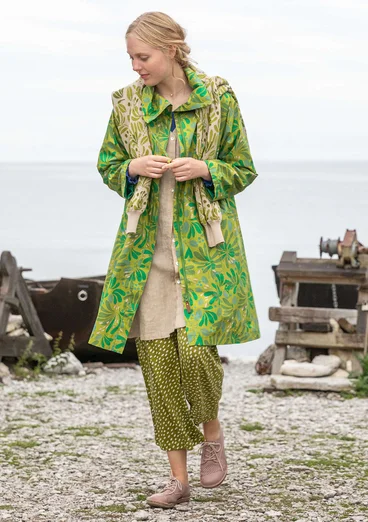 “Kaprifol” organic cotton coat - asparagus