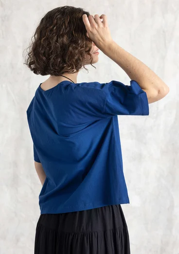 Organic cotton t-shirt - indigo blue