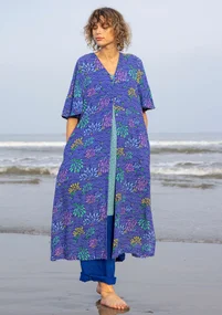 “Pearl” woven viscose/linen dress - lupin