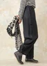 Woven linen Trousers (black XL)