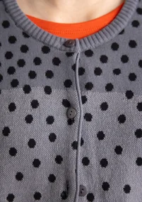 “Siv” recycled/organic cotton cardigan - black