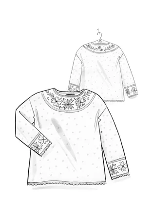 “Maria” organic/recycled cotton sweater - black