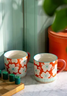 Becher „Soni“ aus Keramik - chili