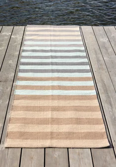 “Suiheisen” organic cotton hallway mat - frost green