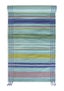“Jaipur” organic cotton hallway mat with a striped design aquamarine thumbnail