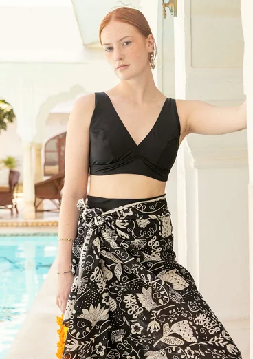 “Pacific” recycled polyamide/elastane bikini top -