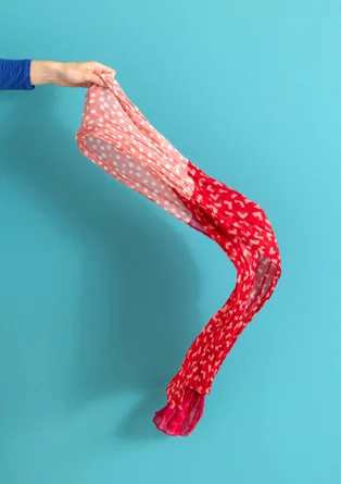 Écharpe ”Sally” en coton biologique - amaryllis