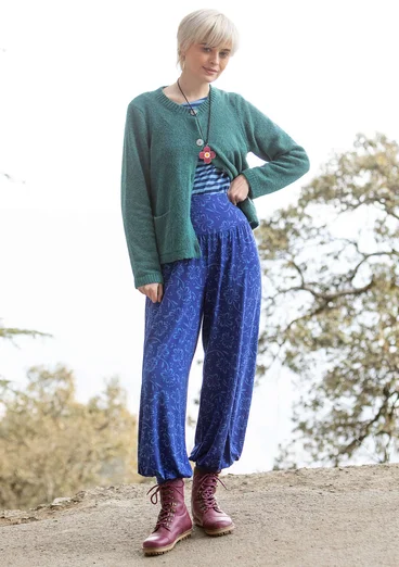 Gemusterte Hose „Lambadi“ aus Lyocell/Elasthan - lupine