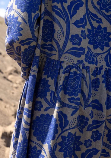 Robe tissé "Moonlight" en viscose/lin - lupin