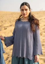 Pullover „Rose“ aus Recycling-Baumwolle - hellcarbon