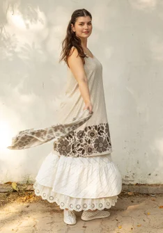 Robe "Kirana" en jersey de coton biologique - calcaire