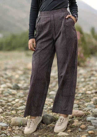 Vevd bukse «Willow» i økologisk bomull - kashish