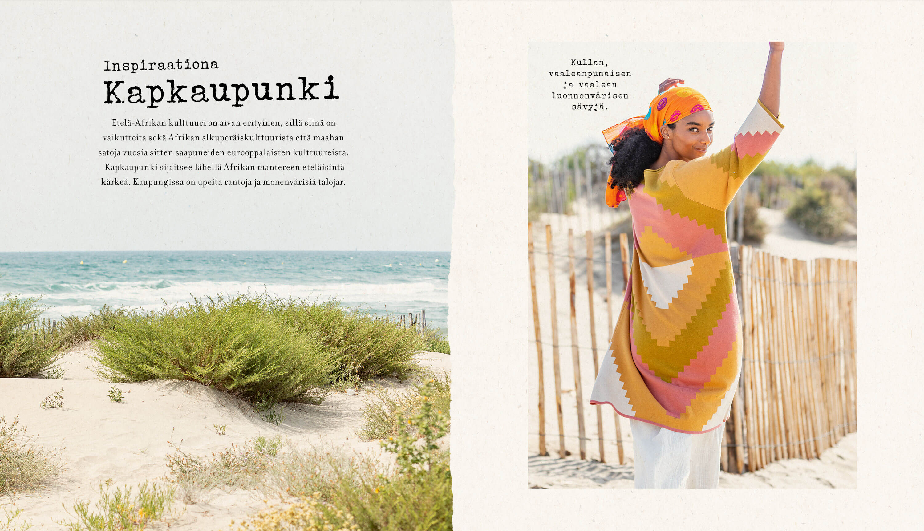 “Cape” organic cotton knit dress