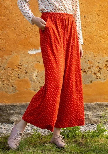 “Arholma” organic cotton/modal jersey trousers - copper