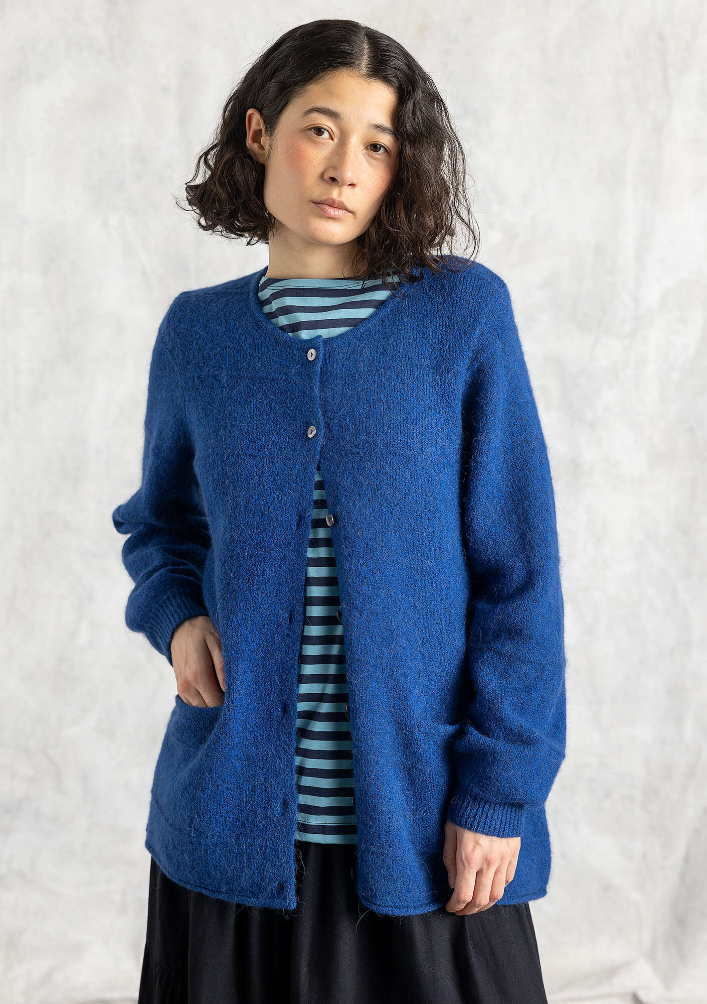 gajess Petit Wool Cardigan ブルー Petit Wool Cardigan