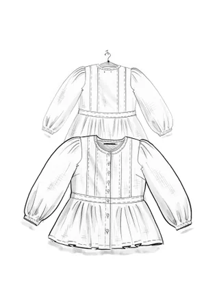 Bluse „Tristan“ aus Bio-Baumwolle - grafit