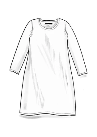 Tunic in a linen/recycled linen knit fabric - black