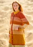 “Chloe” recycled cotton coatigan (henna S)