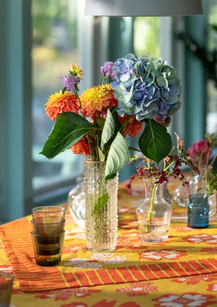 Tischdecke „Soni“ aus Bio-Baumwolle - kurkuma