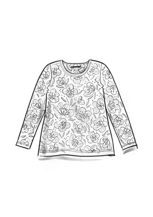 Gemustertes Shirt „Ada“ aus Lyocell/Elasthan - salbei